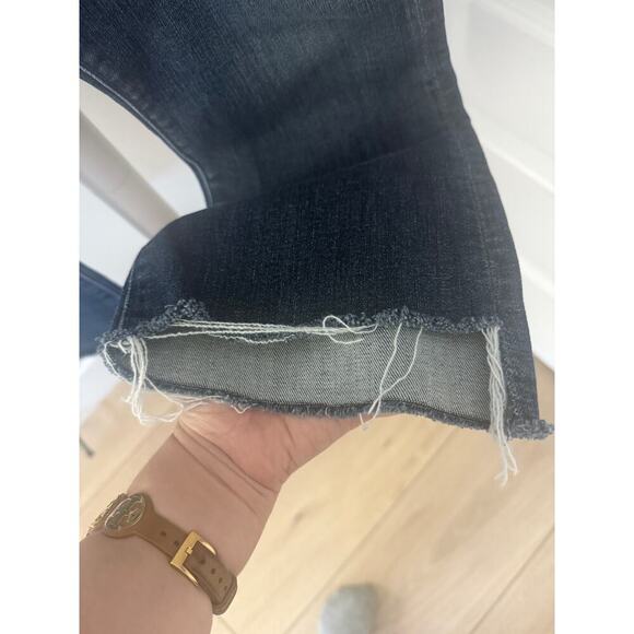 Mother The Insider Crop Step Fray Jeans Girl Crush Size 32 - Picture 12 of 12